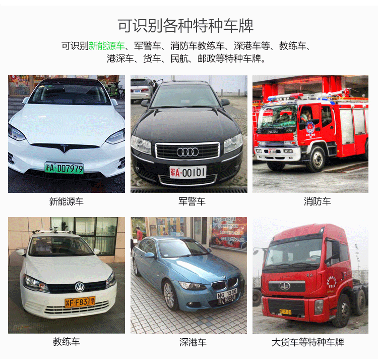 LY-C601 通(tōng)用(yòng)一(yī)體(tǐ)機(jī)車(chē)牌識别系統
