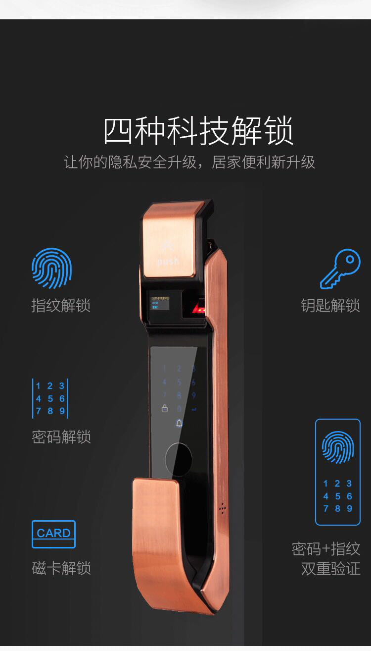 LY-S-Z100 全自(zì)動指紋鎖