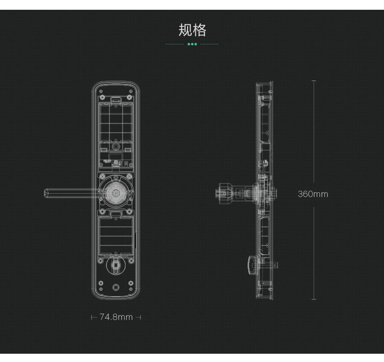 LY-S100 标準平闆指紋鎖