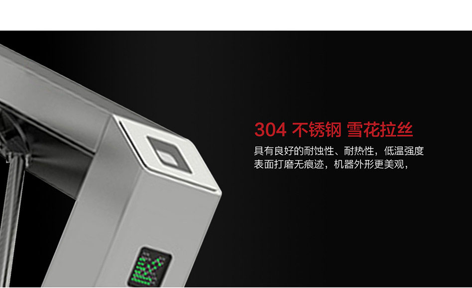 LY-T106 純不(bù)鏽鋼立式圓角三輥閘